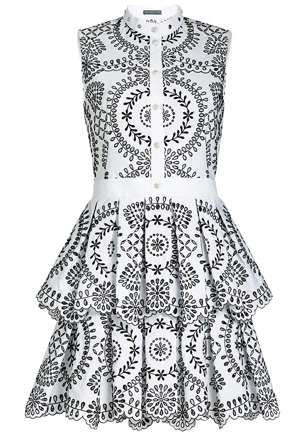 Alexander McQueen Dress. Dresses for the Races. Fashions on the Field outfits. What to wear for the Melbourne Cup. Black and White Derby Day Outfits. Black and White Dresses. Monochrome Outfits for the Races